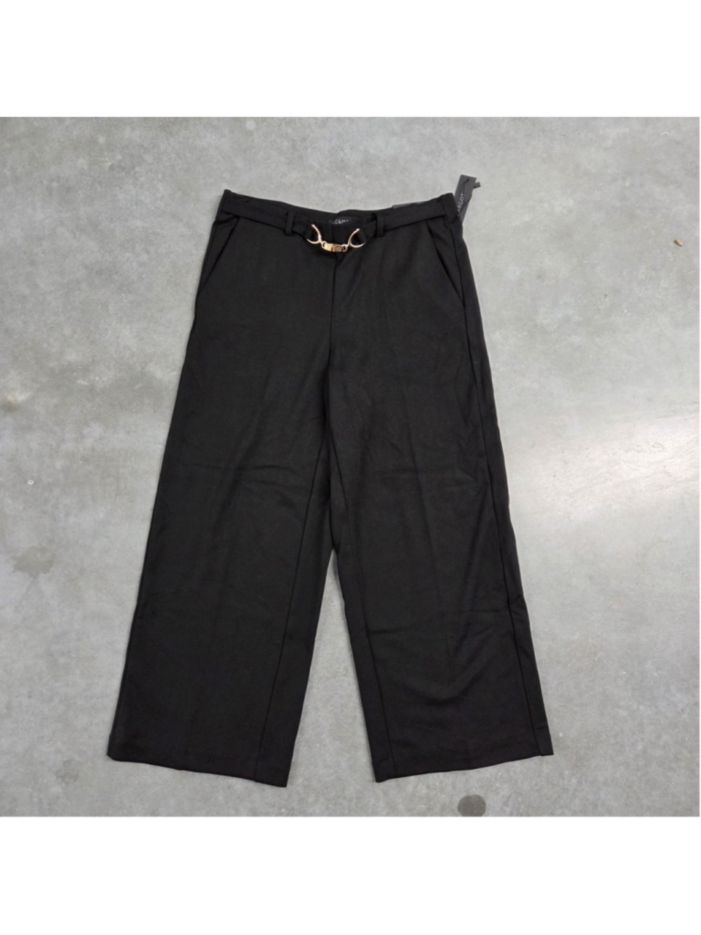 NWT Meg & Margot Black Wide-Leg Pants Size SP
